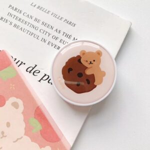 Compatible with Apple, New Epoxy Resin Universal Cute And Cartoons Foldable Airbag Bracket Mobile Phone Ring Bracket For Iphone Huawei Xiaomi Samsung