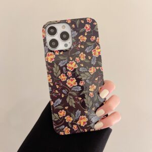 Phone Case Water Sticker Oil Painting Aeolian Bells Flower Double Film PC Drop-resistant