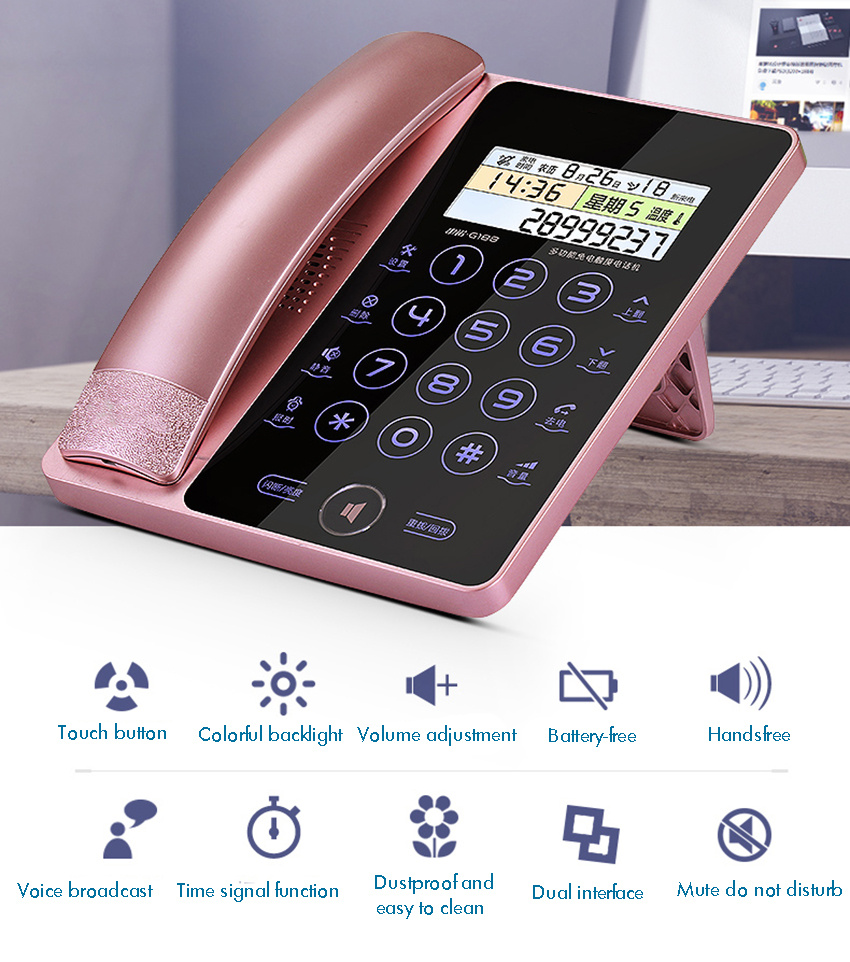 Creative Fashion Touch Screen Fixed Telephone Landline - Image 4