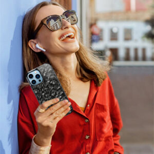 Carbon Fiber Magsafe Forged Pattern TPU Phone Case