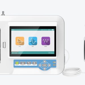 SP100 Spirometer Portable Lung Function Testing Device FVC SVC MVV Touch Screen